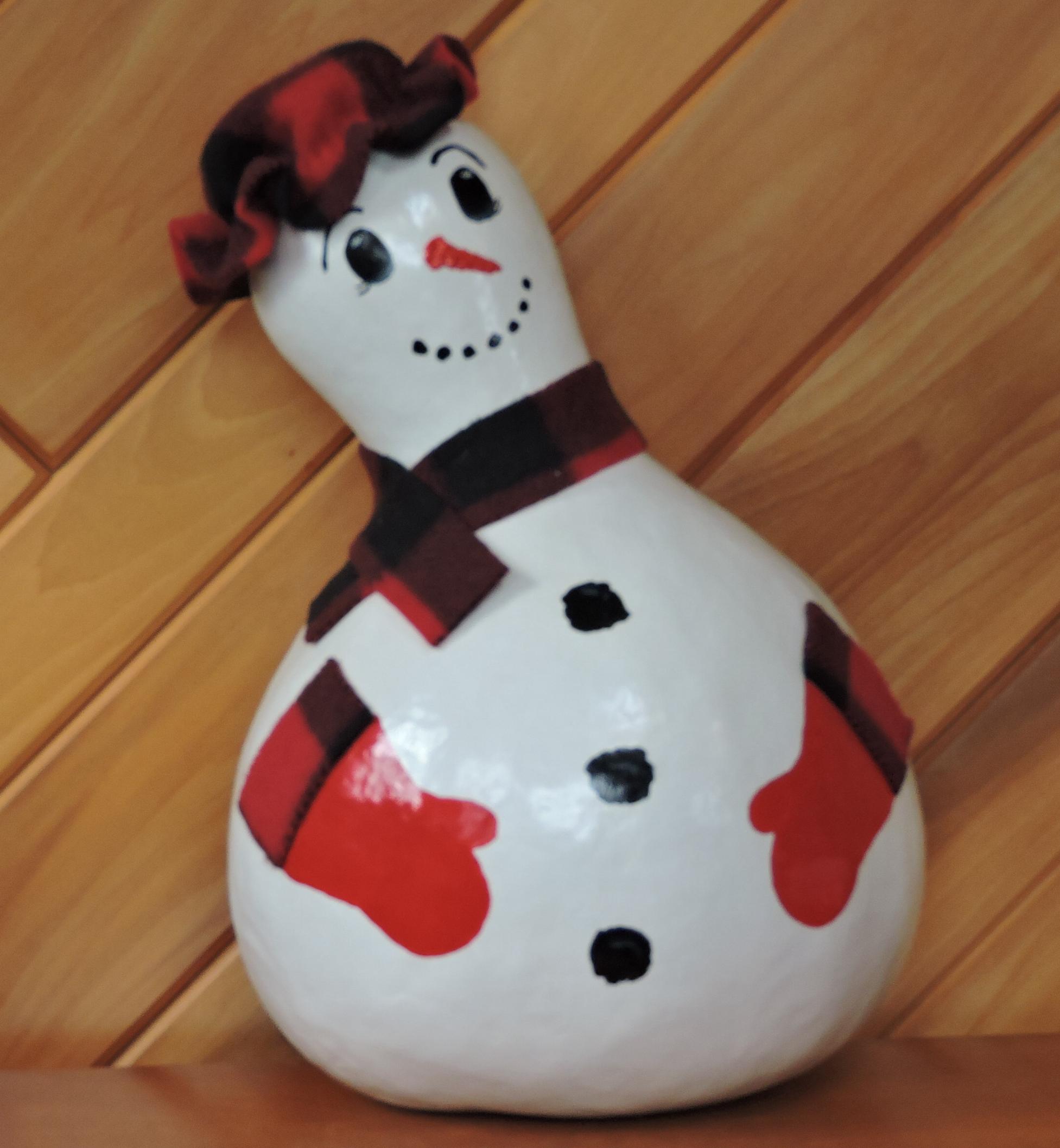 Snowman gourd