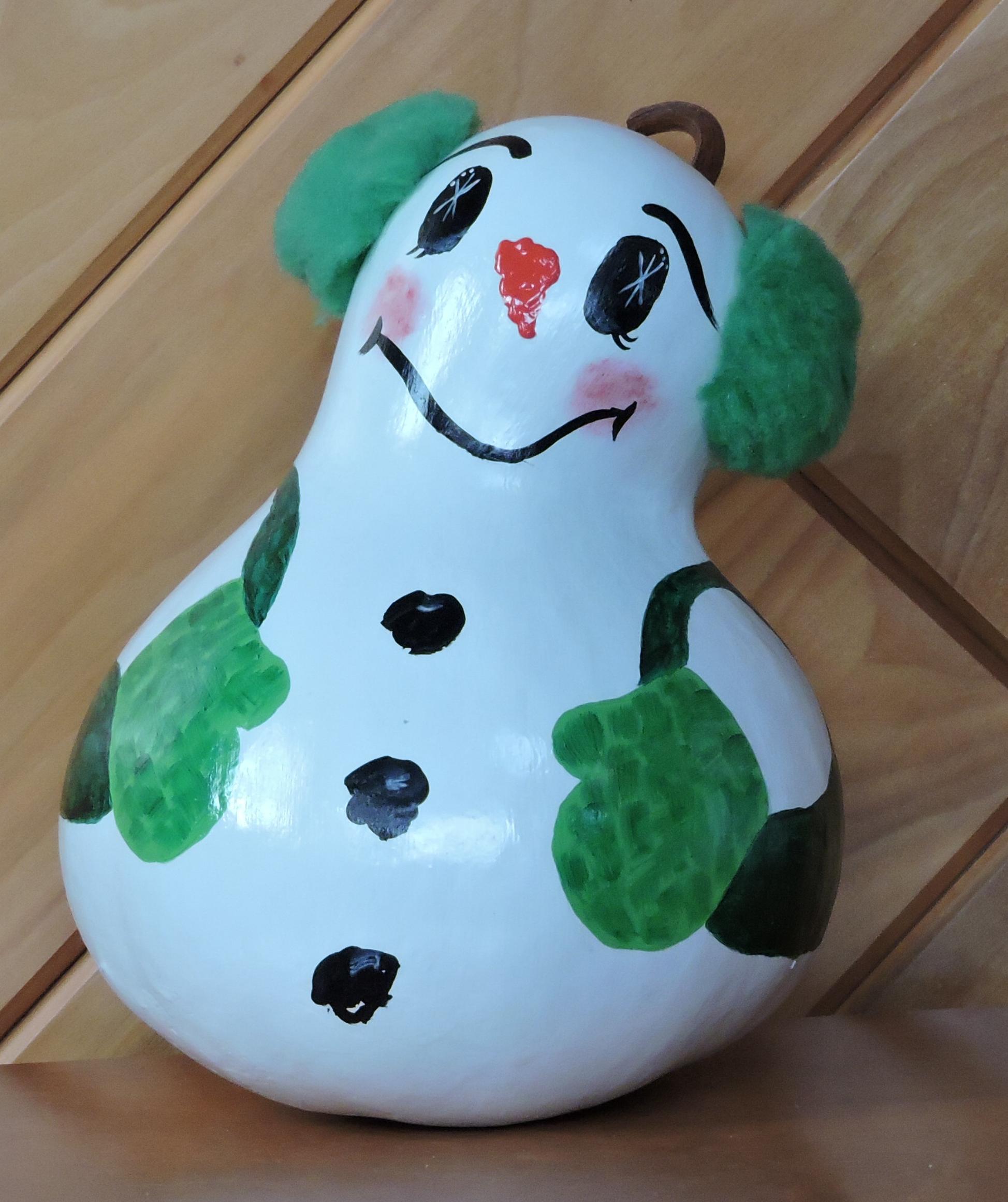 Snowman gourd