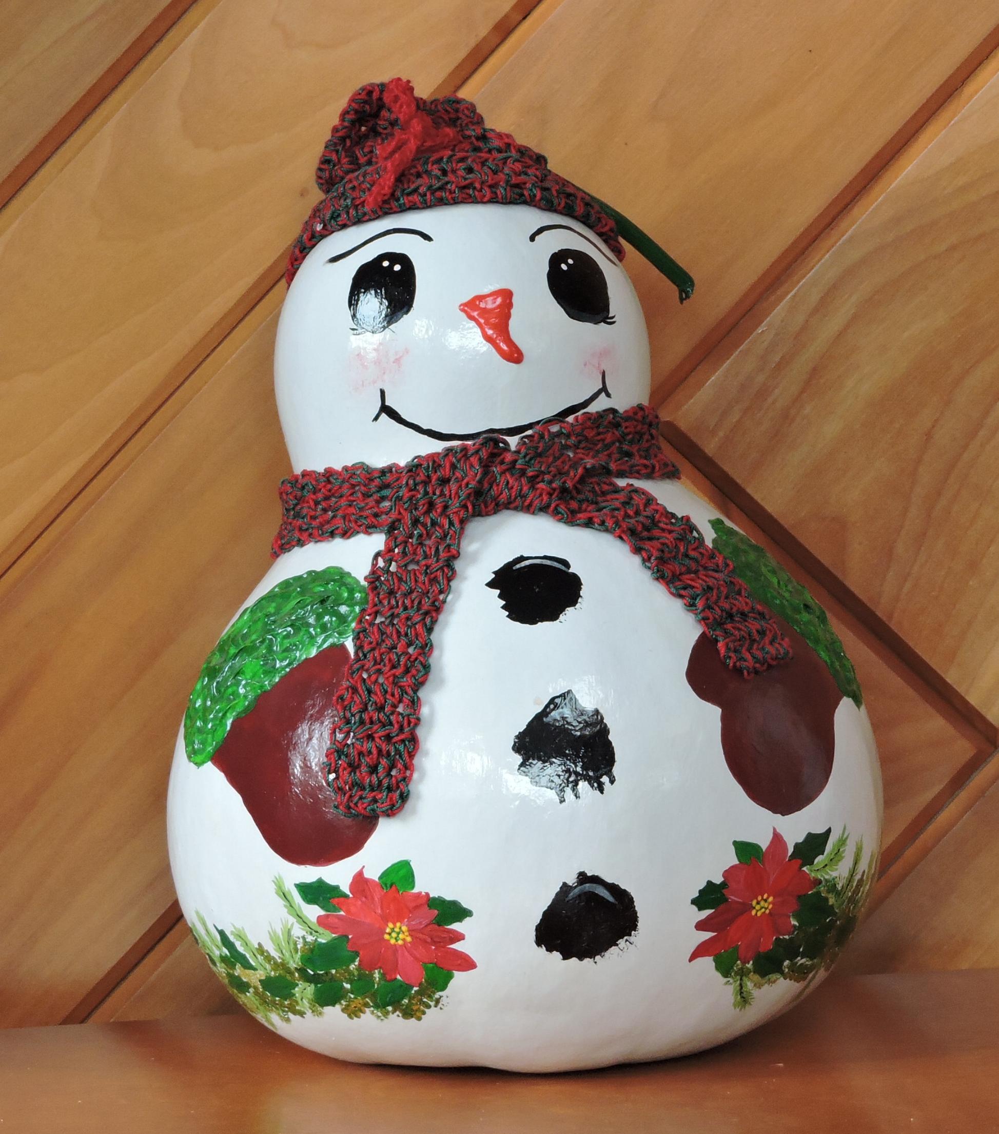 Snowman gourd