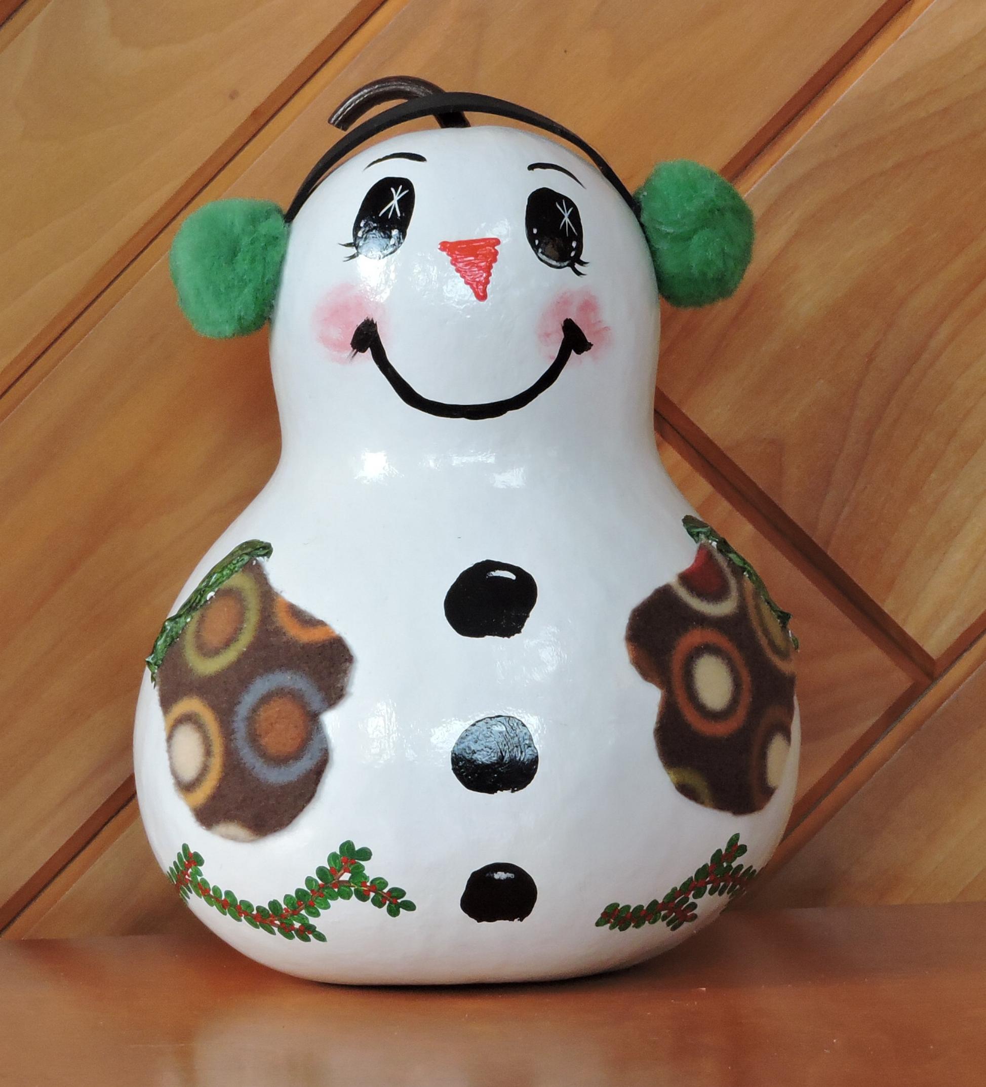 Snowman gourd