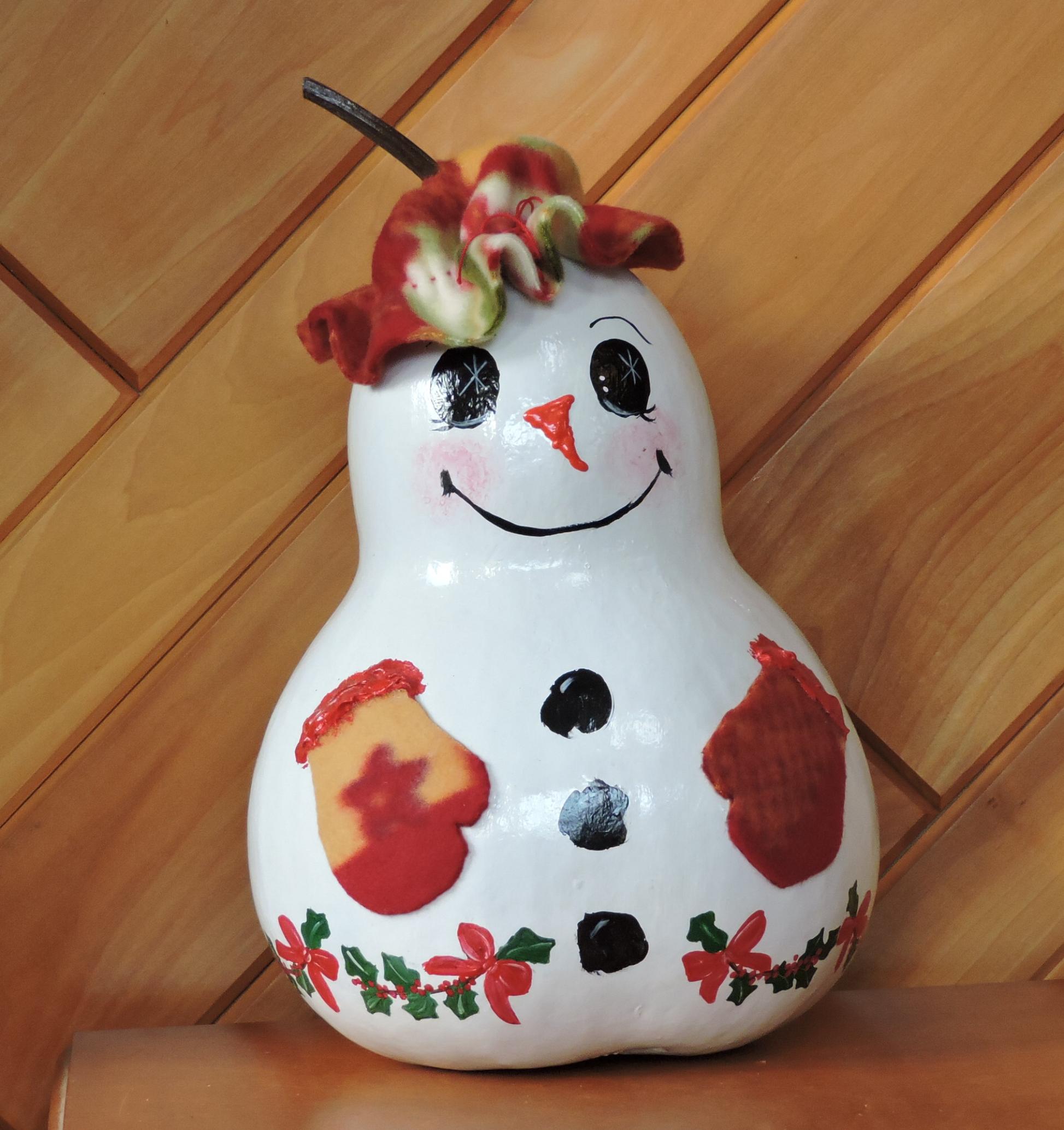 Snowman gourd
