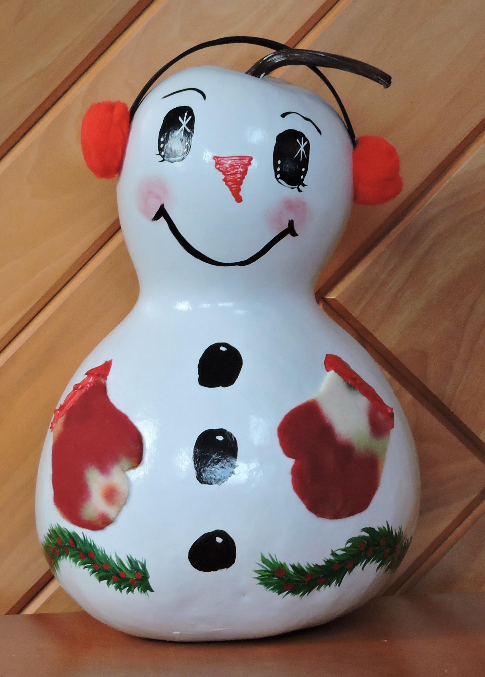 Snowman gourd